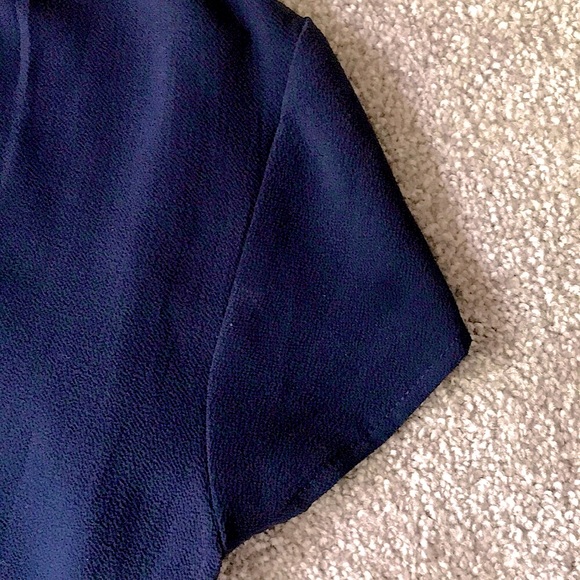 NWOT Navy Blue Blouse - Picture 6 of 6
